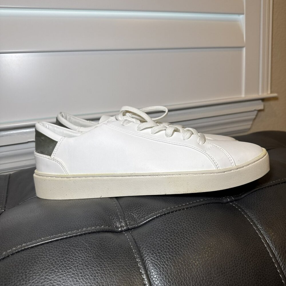 Thousand Fell Sneakers Mens 11.5 White Faux Leather Low Top Lace Up Trainer - Picture 2 of 7